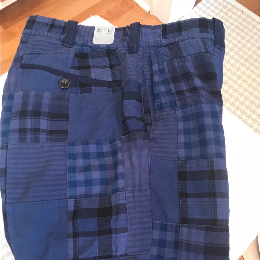 Mens J CREW MADRAS SHORTS